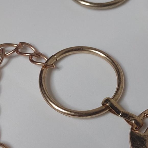 Gold Tone Round Link Metal Belt 43 Inches Long - Picture 4 of 14